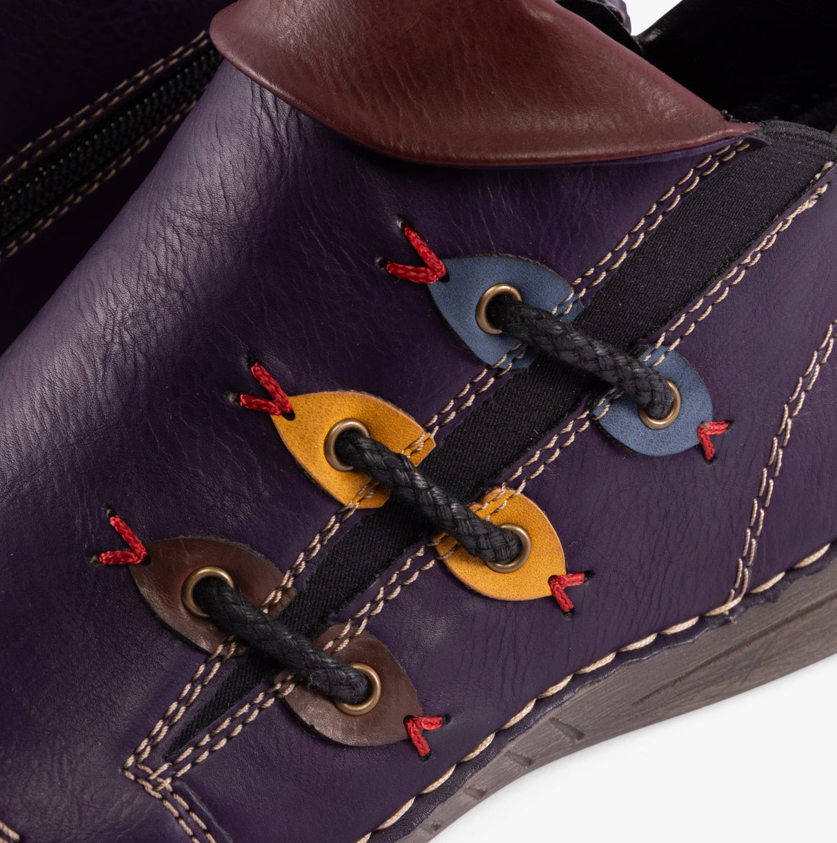 Rieker 72581-30 Womens Ankle Boots Purple