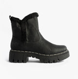 Rieker 74082-00 Womens Boots Black