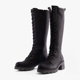 Rieker 92044-00 Womens Tall Boots Black