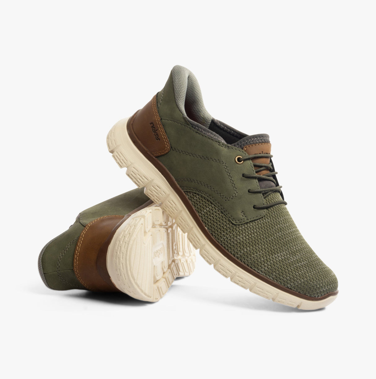 Rieker B6658-52 Mens Shoes Green