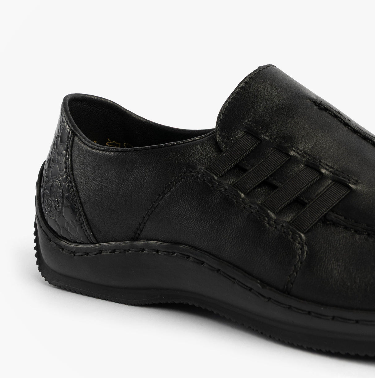 Rieker L1777-00 Celia Womens Slip-On Shoes Black
