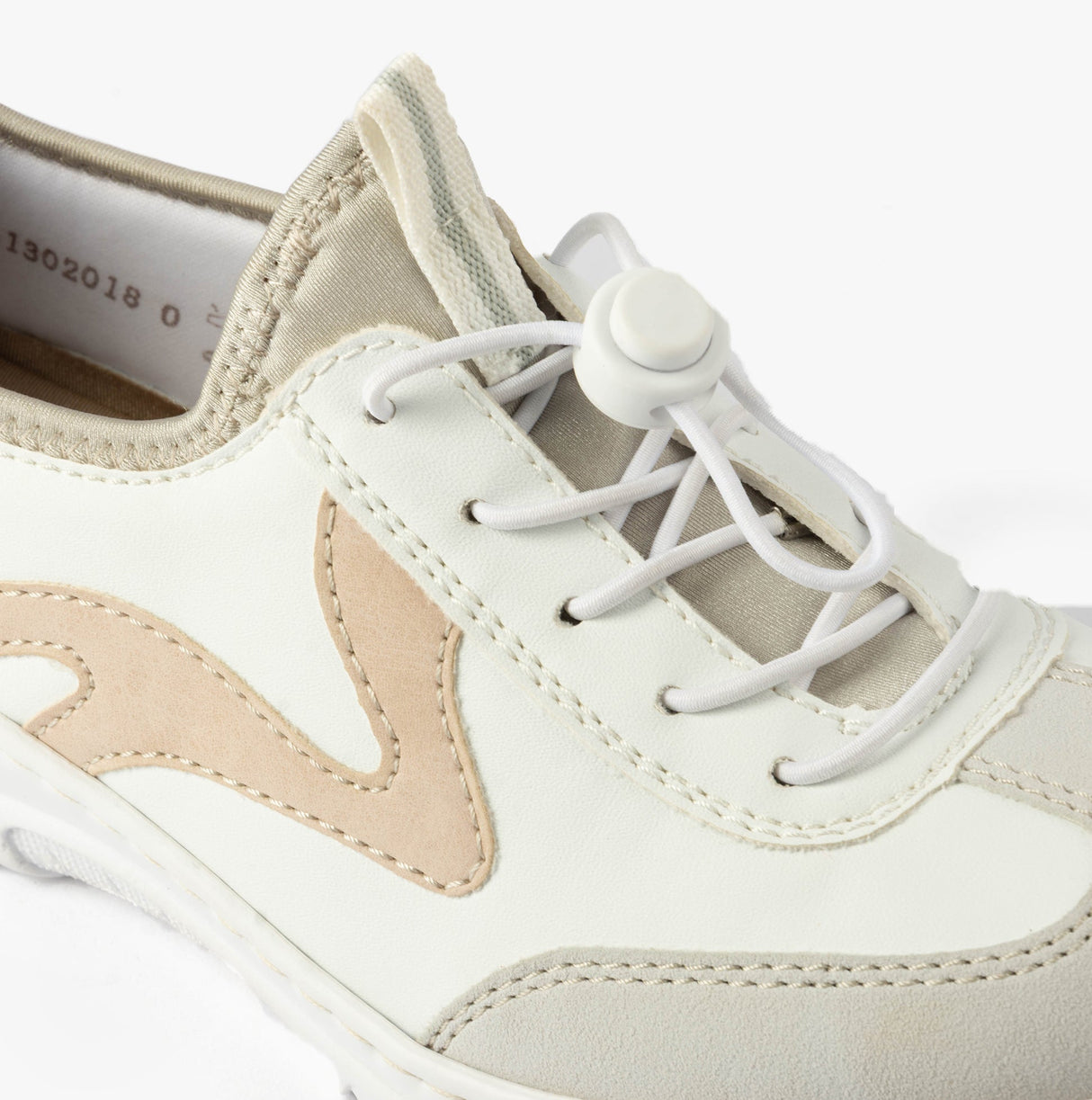 Rieker L32G9-80 Womens Shoes White Combination