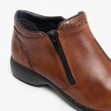 Rieker L3882-24 Womens Ankle Boots Nutmeg