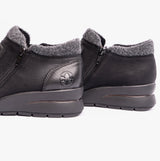 Rieker L4854-00 Womens Leather Boots Black