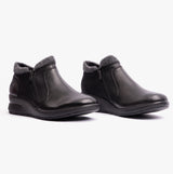 Rieker L4854-00 Womens Leather Boots Black