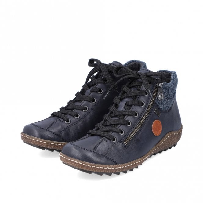 Rieker L7514-14 Womens Ankle Boots Blue