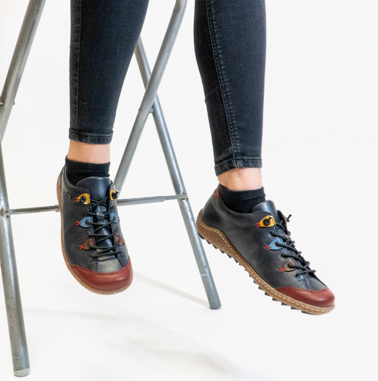 Rieker L7561-14 Womens Shoes Blue/Multi