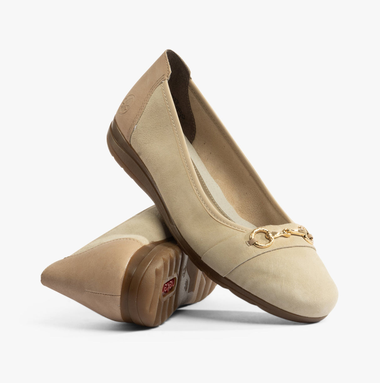 Rieker L9360-60 Womens Shoes Beige