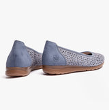 Rieker L9365-14 Womens Shoes Blue