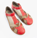 Rieker M1655-33 Womens Sandals Red Combination