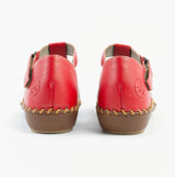 Rieker M1655-33 Womens Sandals Red Combination