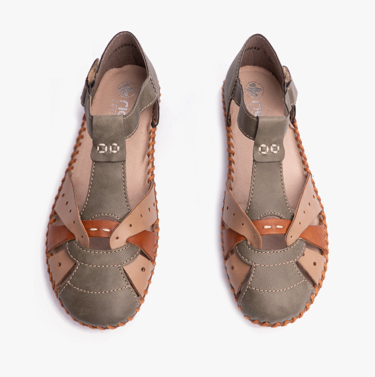 Rieker M1655-54 Womens Sandals Green