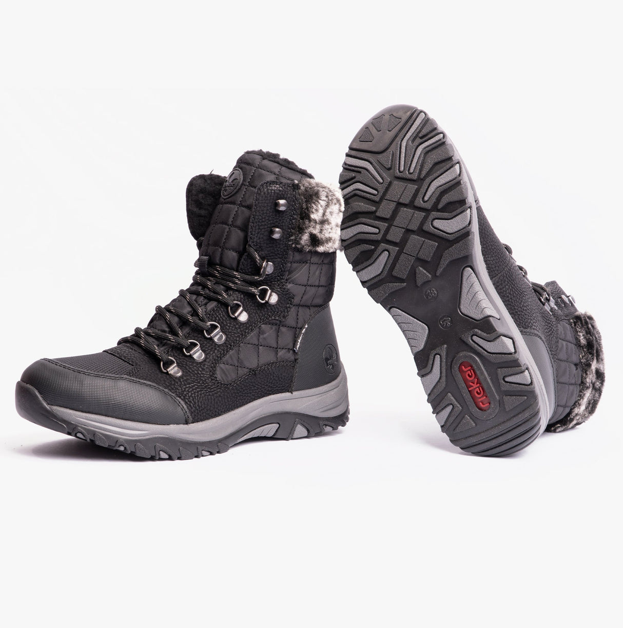 Rieker M9644-00 Womens Boots Black