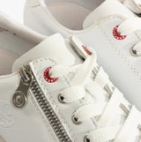 Rieker N0900-81 Womens Shoes White