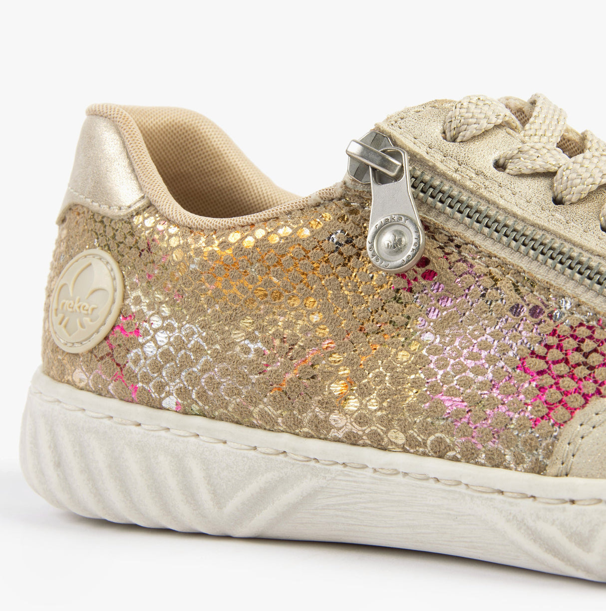 Rieker N0902-90 Womens Trainers Beige