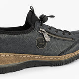 Rieker N3267-54 Nikita Womens Bungee Lace Shoes Blue