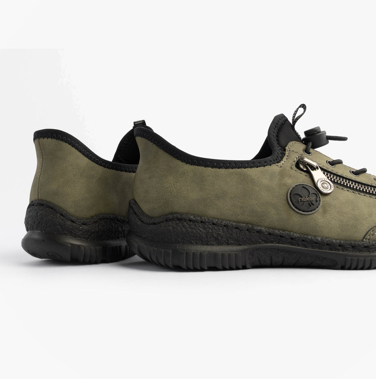 Rieker N3267-54 Nikita Womens Bungee Lace Shoes Green