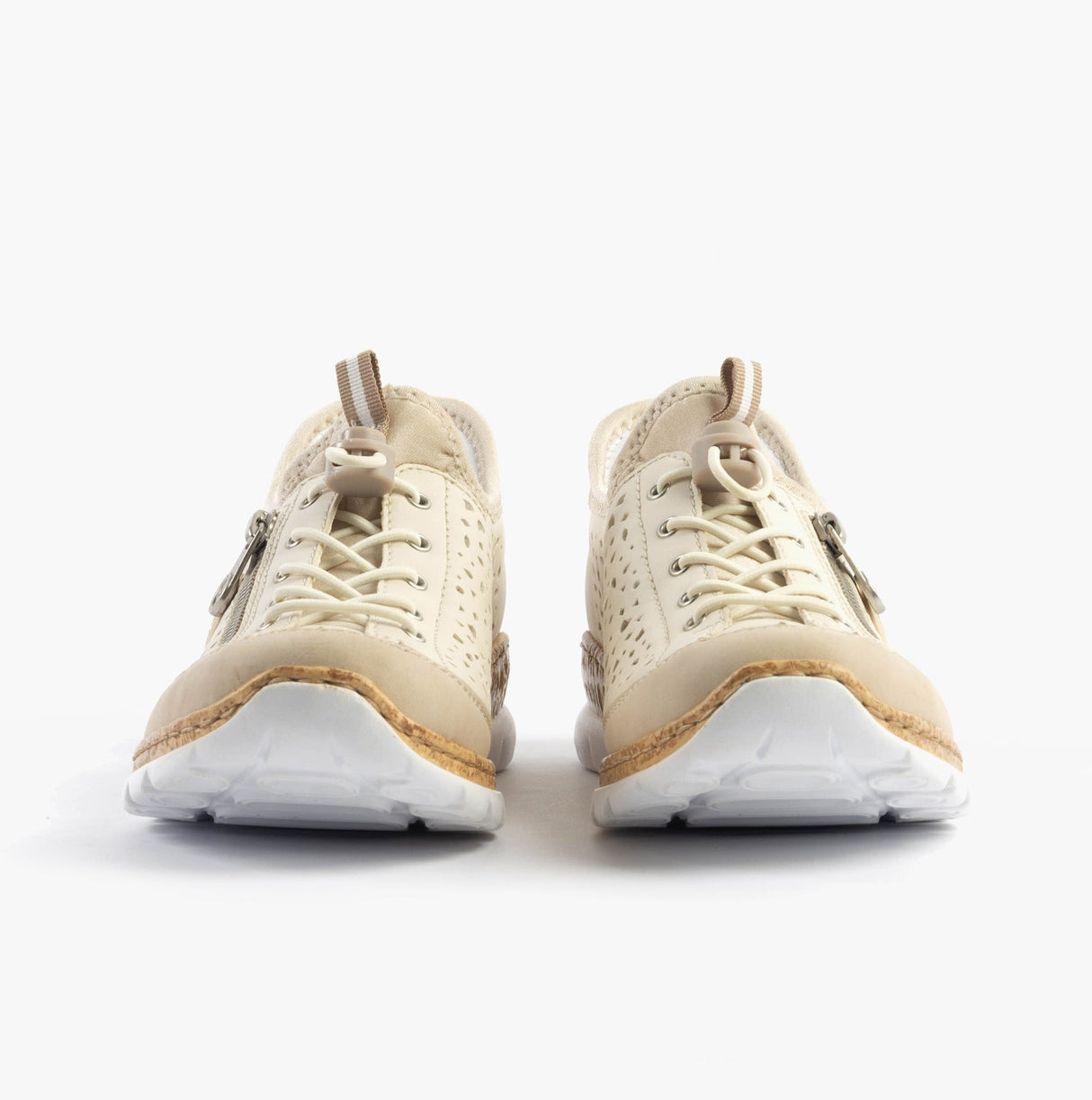 Rieker N42V3-60 Womens Shoes Beige