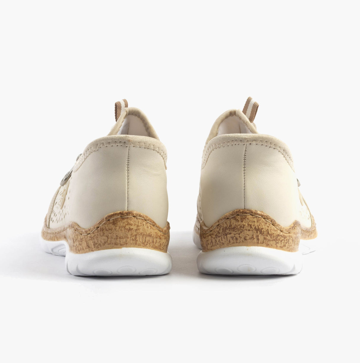 Rieker N42V3-60 Womens Shoes Beige