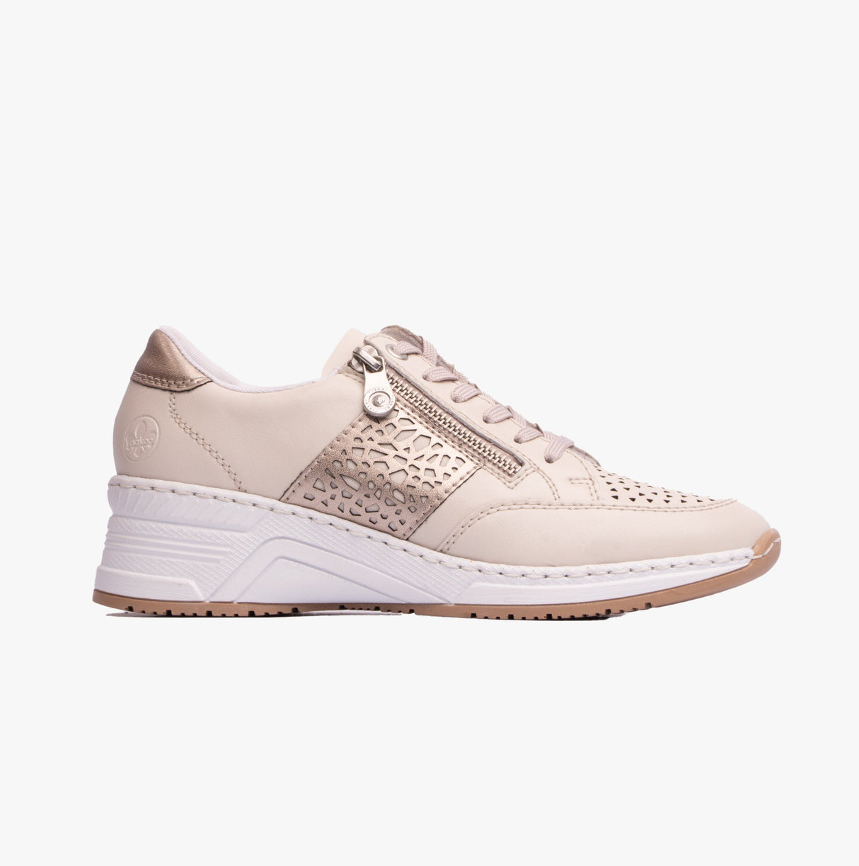 Rieker N4344-60 Womens Shoes Beige