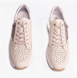 Rieker N4344-60 Womens Shoes Beige