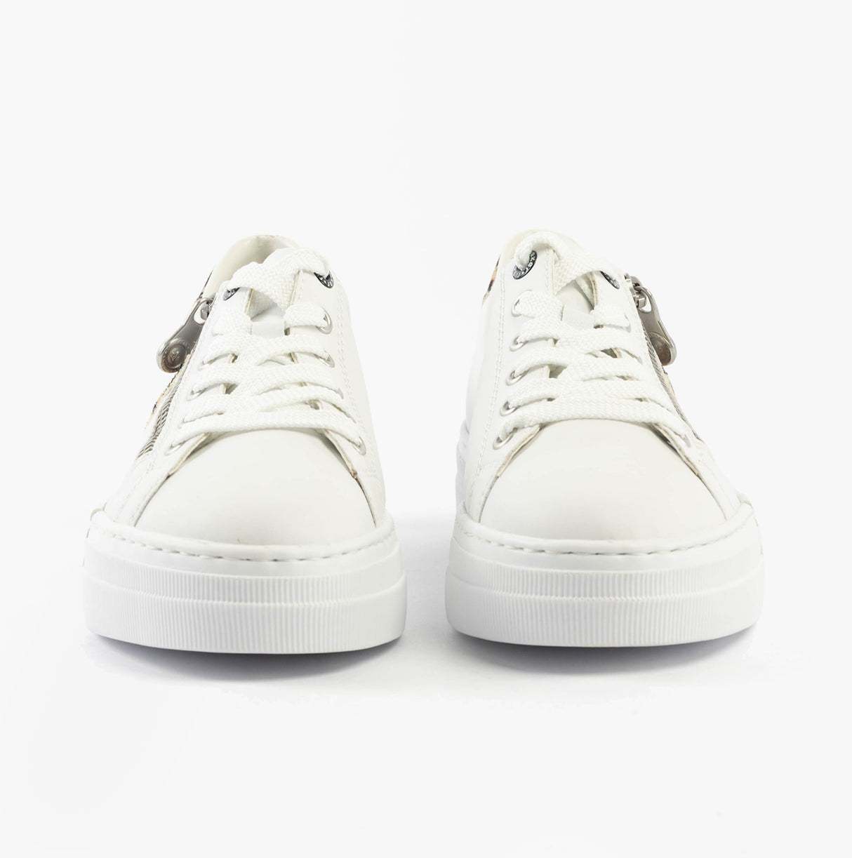 Rieker N4924-81 Womens Shoes White Combination