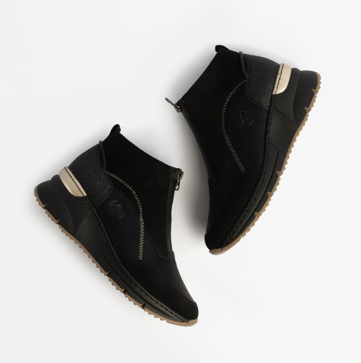 Rieker N6361-00 Womens Boots Black