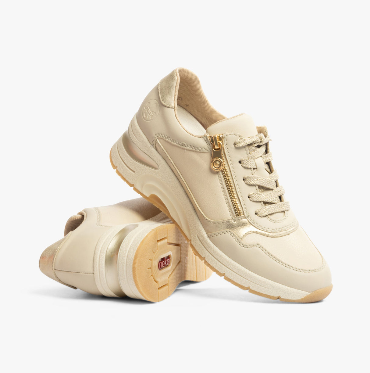 Rieker N9301-60 Womens Shoes Beige