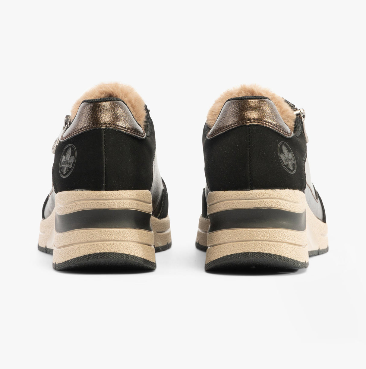 Rieker N9301-90 Womens Trainers Beige