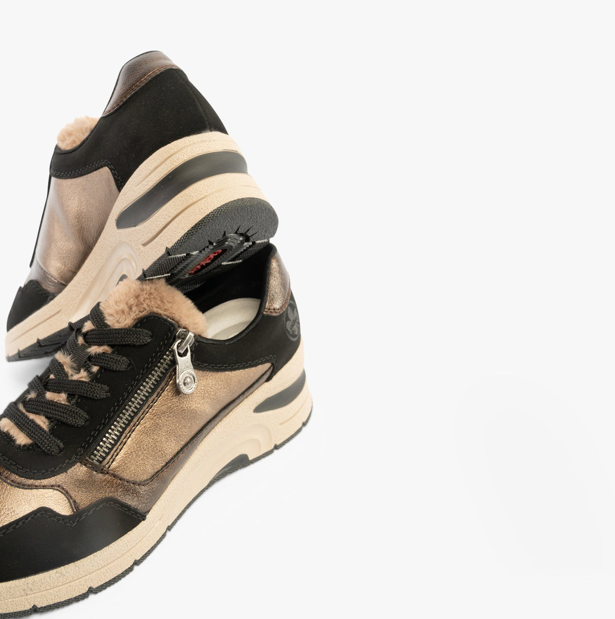 Rieker N9301-90 Womens Trainers Beige