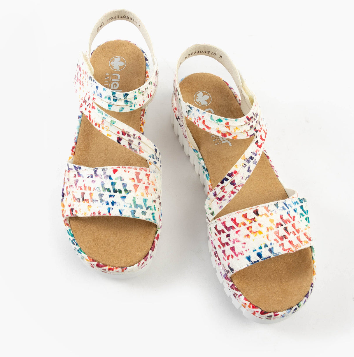 Rieker V1364-90 Womens Sandals Multi