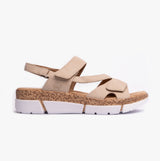 Rieker V2366-60 Womens Sandals Beige