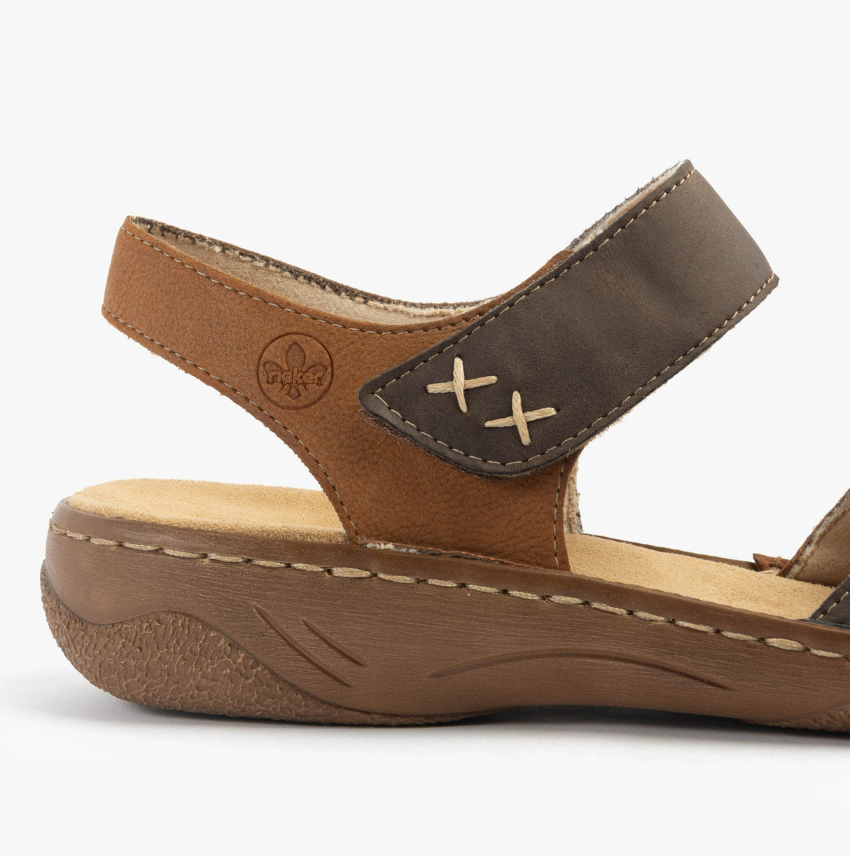 Rieker V2860-24 Womens Sandals Brown