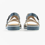 Rieker V3663-14 Womens Sandals Blue/Silver
