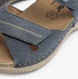 Rieker V7474-10 Womens Sandals Blue