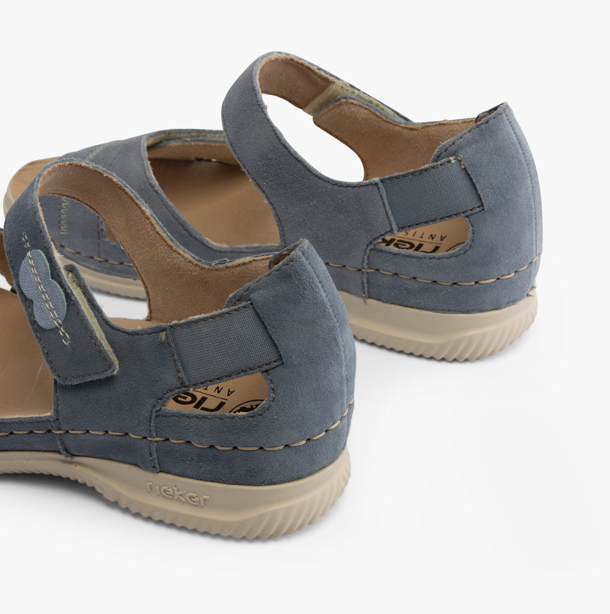 Rieker V7474-10 Womens Sandals Blue