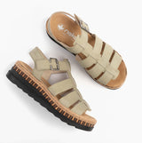 Rieker V7904-52 Womens Sandals Green