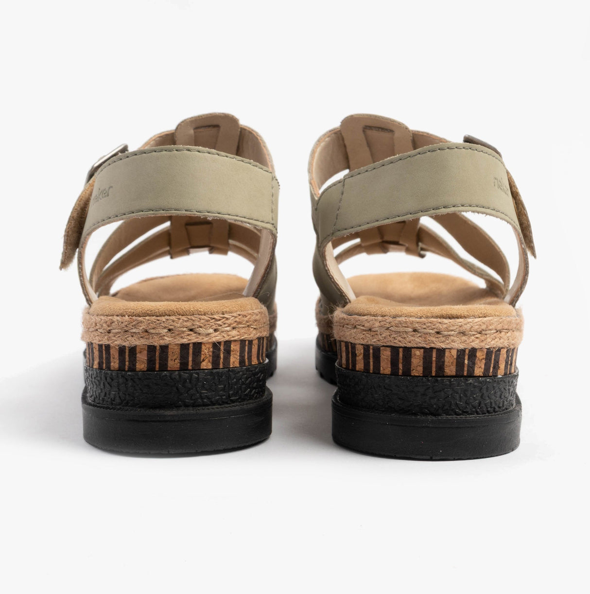 Rieker V7904-52 Womens Sandals Green