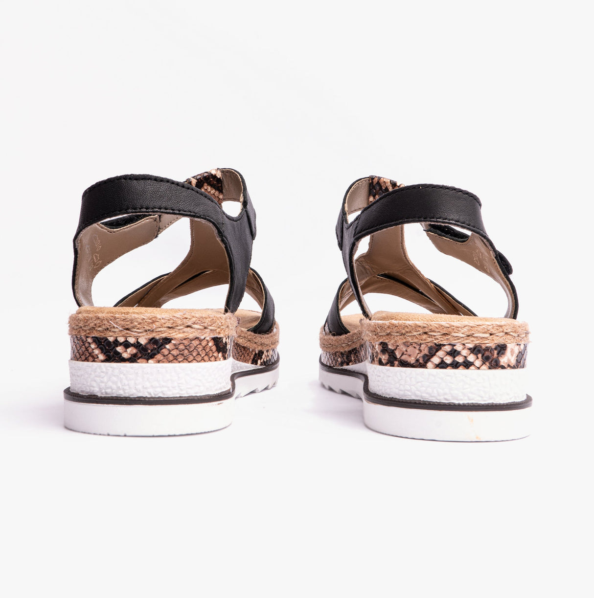 Rieker V7919-00 Womens Sandals Black