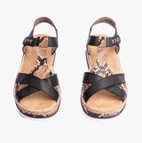 Rieker V7919-00 Womens Sandals Black