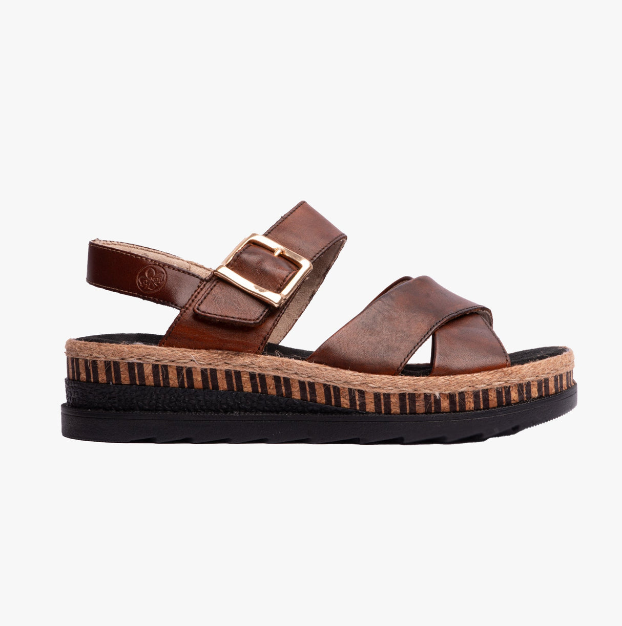 Rieker V7951-24 Womens Sandals Brown