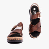 Rieker V7951-24 Womens Sandals Brown