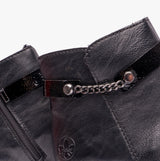 Rieker Y0783-00 Womens Ankle Boots Black