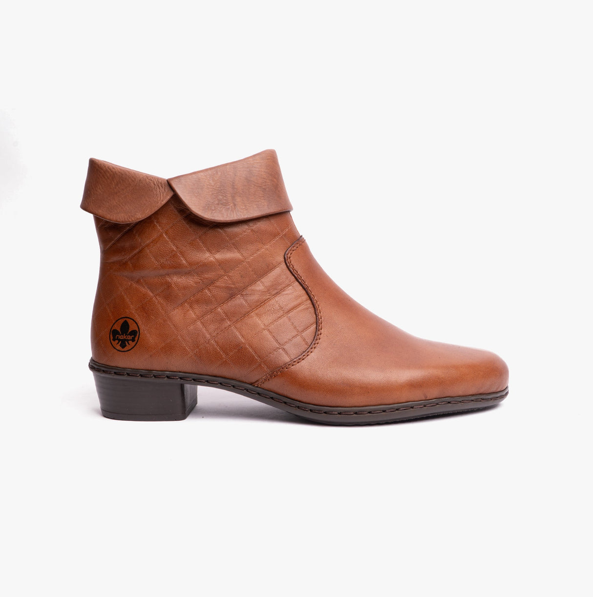 Rieker Y07D0-25 Womens Leather Boots Brown