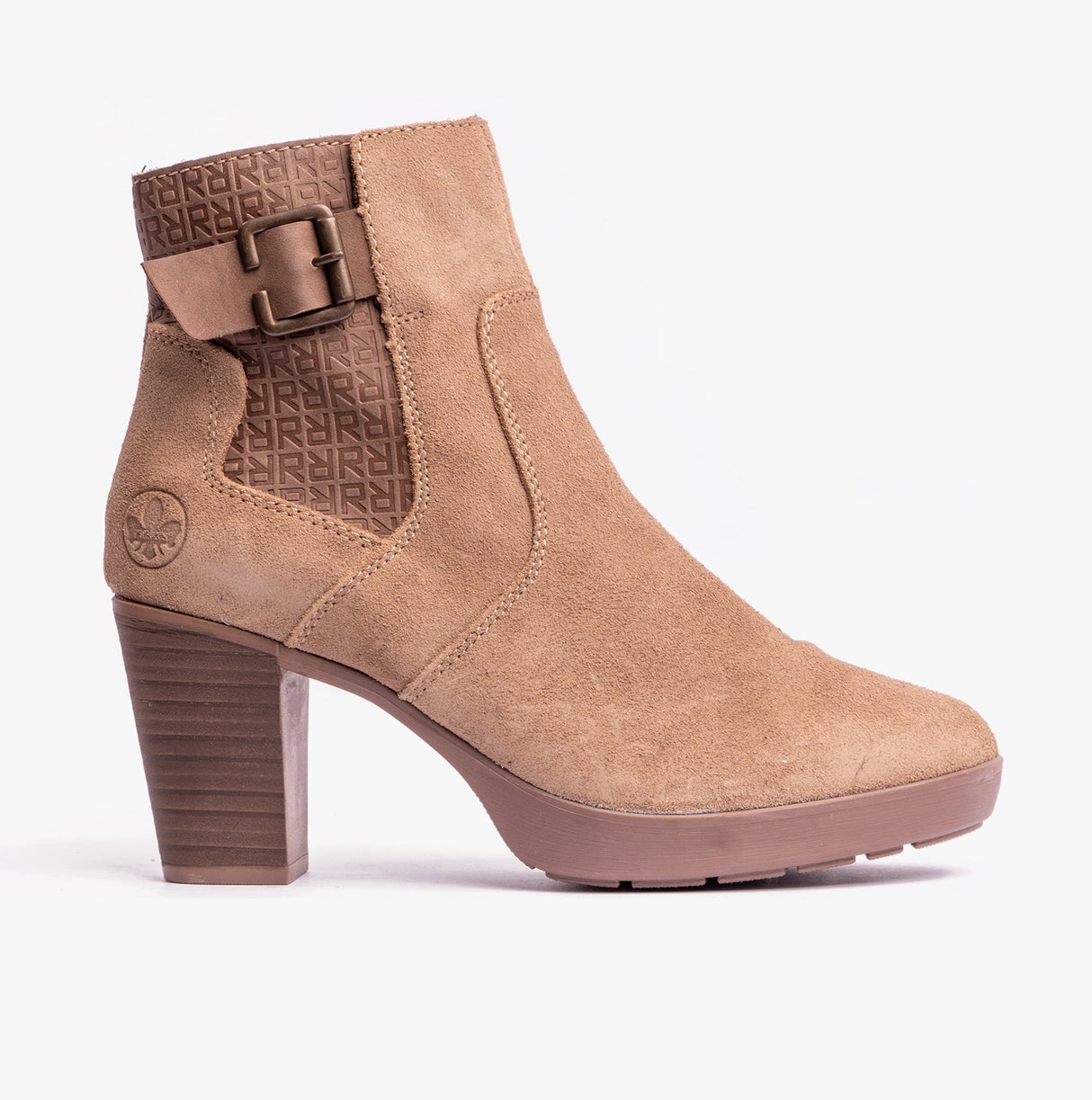 Rieker Y2252-64 Womens Ankle Boots Beige