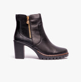 Rieker Y2557-00 Womens Leather Boots Black