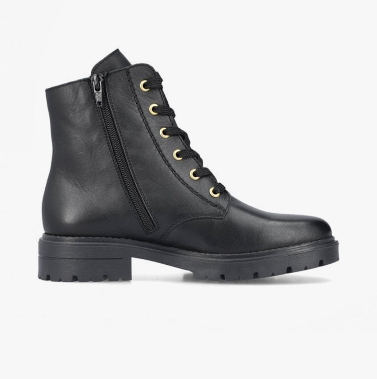 Rieker Z2841-00 Womens Leather Boots Black