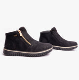 Rieker Z4265-00 Womens Ankle Boots Black