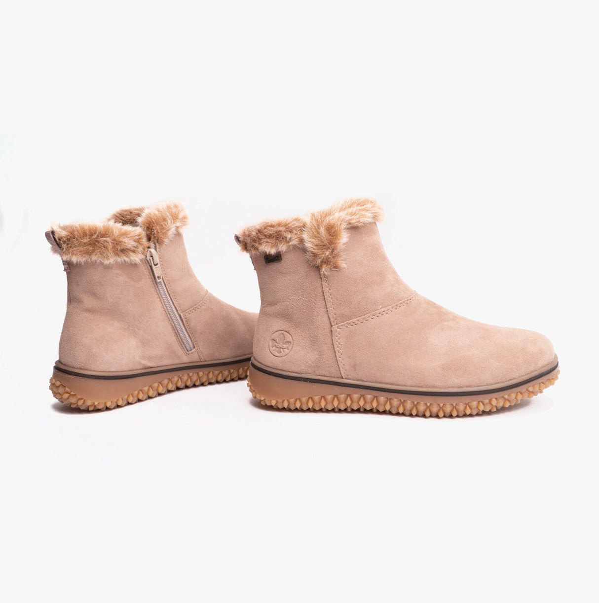 Rieker Z4266-62 Womens Ankle Boots Beige