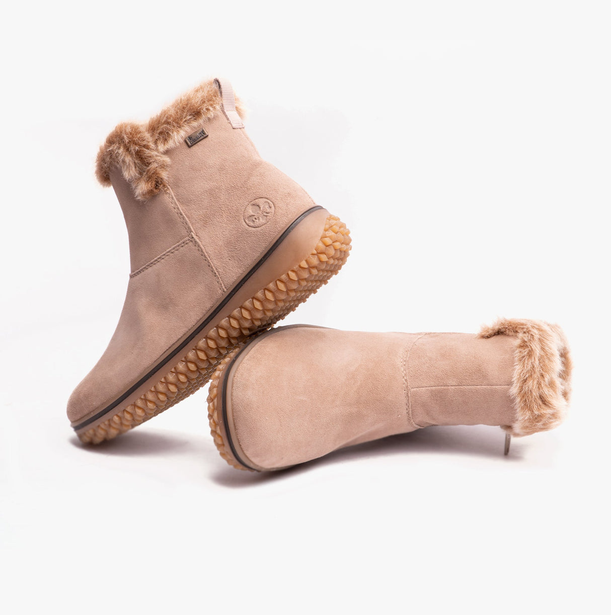 Rieker Z4266-62 Womens Ankle Boots Beige